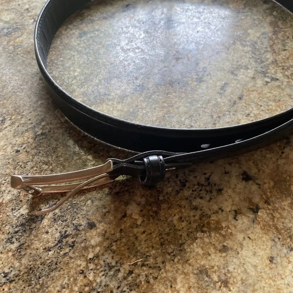 Men's Belt Size 40 Leather Belt 1 1/4 in Wide Plain Leather Belt